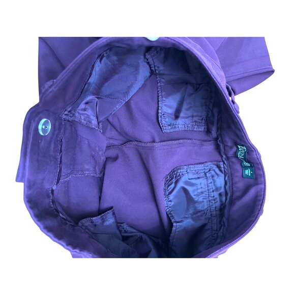 7th Avenue Design Studio Size 4 Burgundy Chino Dress Pants Stretch Work Trousers - Picture 9 of 9